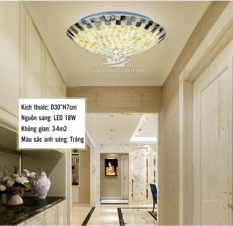 Đèn led ốp trần ánh sáng ấm áp YB426-3